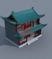编号127：商业建筑四合院施工图纸