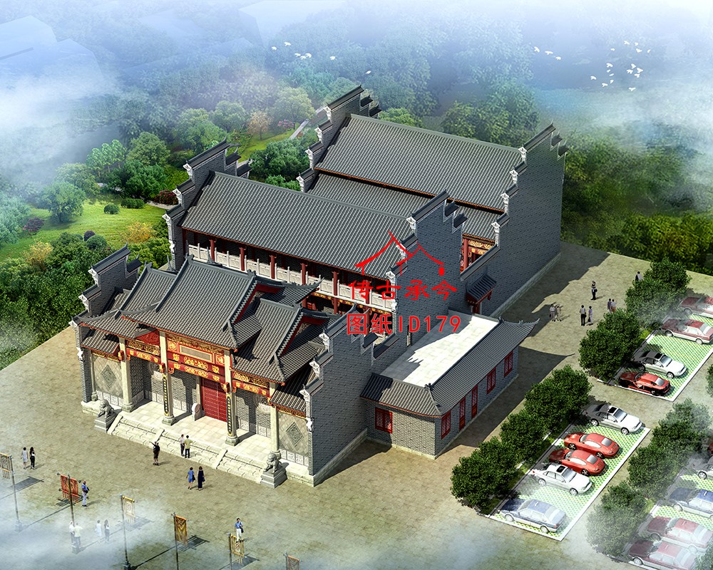 编号179：宗祠全套施工图纸